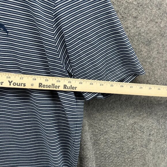 Tommy Bahama Polo Shirt Mens XXL Blue Preppy Striped Island Zone Extra Large - Picture 3 of 10